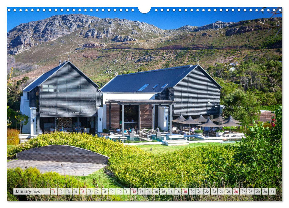 South African Wineries, wine architecture between tradition and modernity (CALVENDO Monthly Calendar 2025)