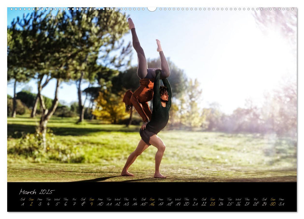 Yoga Couples - Harmony and Passion (CALVENDO Premium-Calendar 2025)