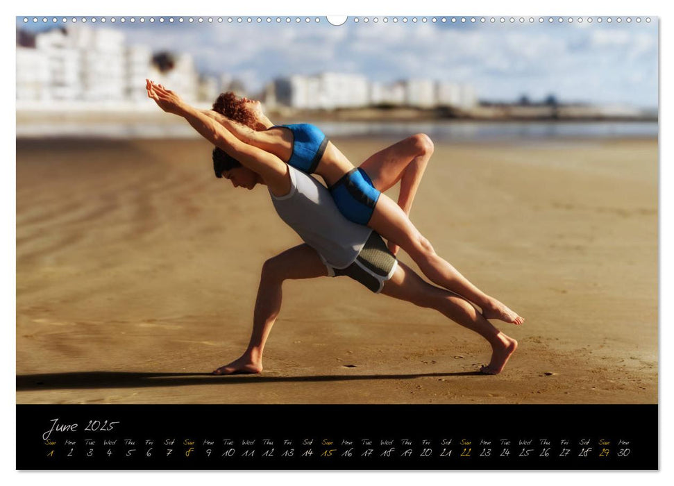 Yoga Couples - Harmony and Passion (CALVENDO Premium-Calendar 2025)