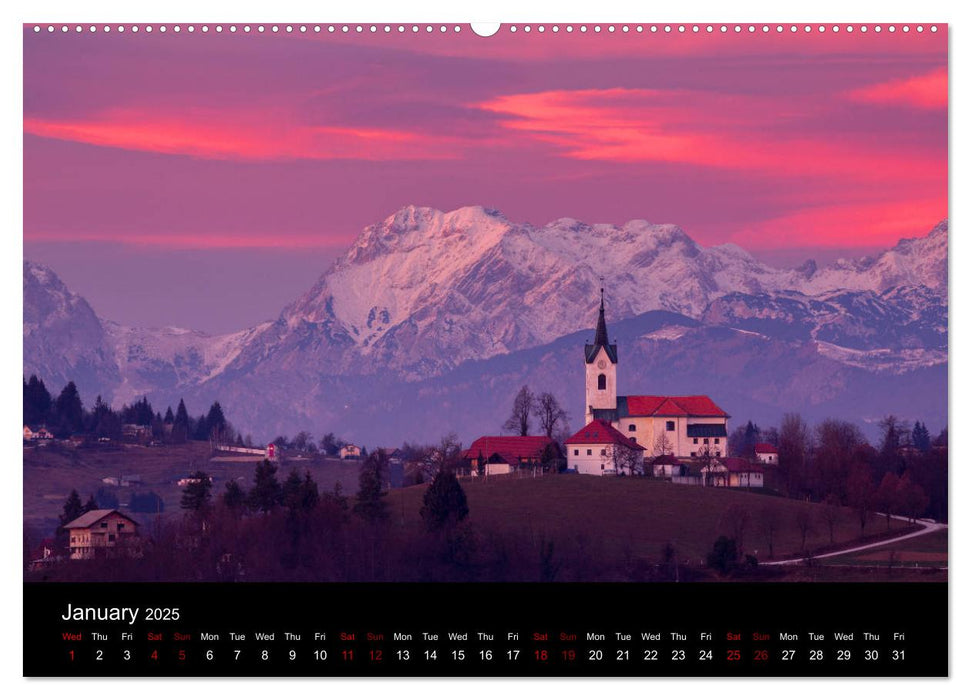 Mountains of Slovenia (CALVENDO Premium-Calendar 2025)