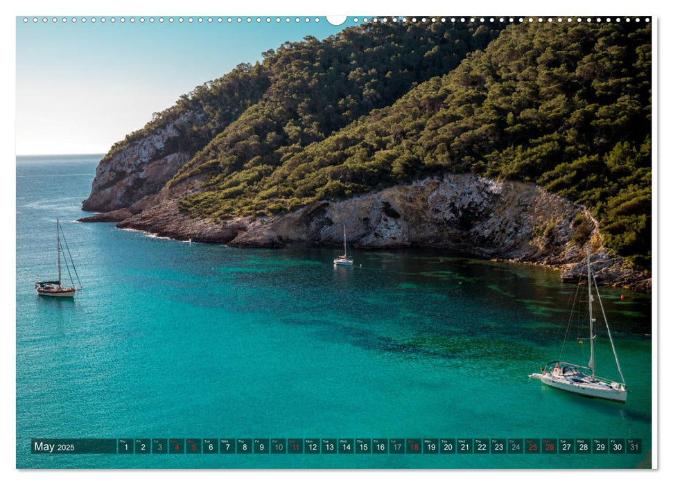 Ibiza, Coast, Bays and Beaches (CALVENDO Premium-Calendar 2025)