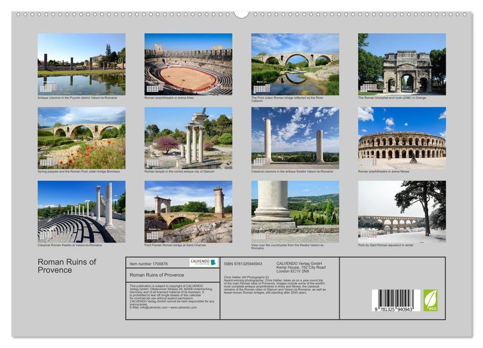 Roman Ruins of Provence (CALVENDO Premium-Calendar 2025)