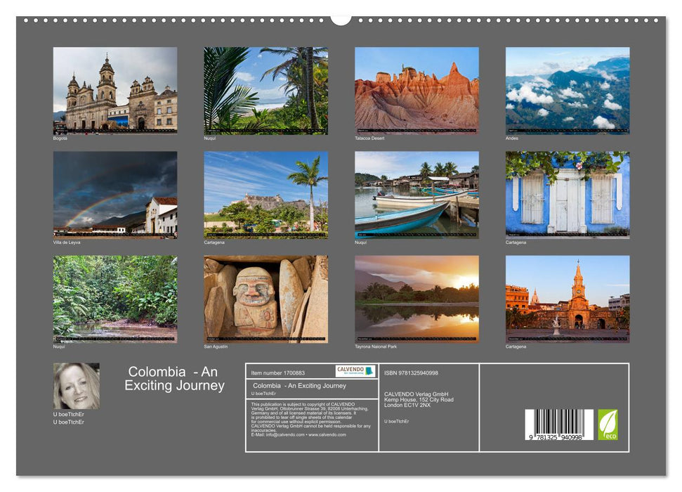 Colombia - An Exciting Journey (CALVENDO Premium-Calendar 2025)