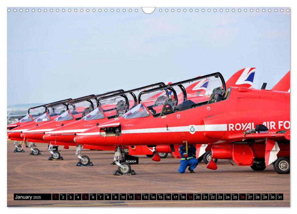 Royal Air Force The Red Arrows Formation Team (CALVENDO Monthly Calendar 2025)