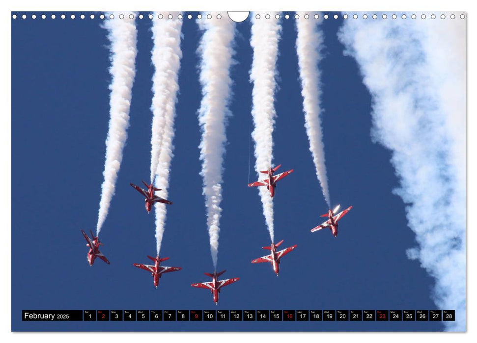 Royal Air Force The Red Arrows Formation Team (CALVENDO Monthly Calendar 2025)