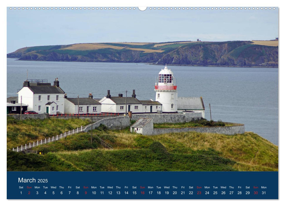 Irish Lighthouses - Beacons along Ireland's wild coast (CALVENDO Premium-Calendar 2025)