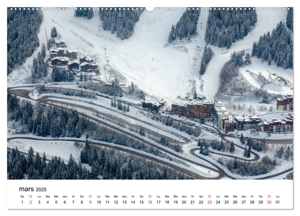 Le massif de Belledonne, vues sur les Alpes (CALVENDO Calendrier supérieur 2025)