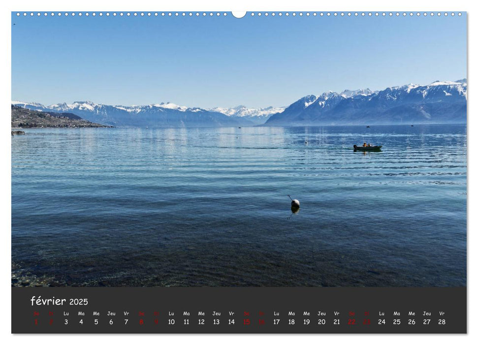 Au fil de l'eau... LAC LEMAN (CALVENDO Calendrier supérieur 2025)