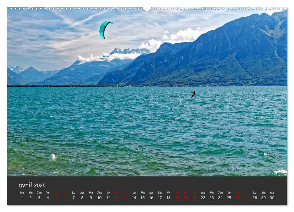 Au fil de l'eau... LAC LEMAN (CALVENDO Calendrier supérieur 2025)