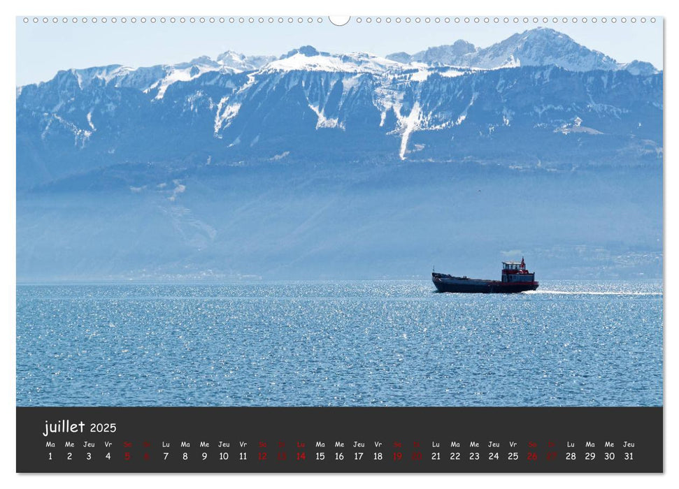 Au fil de l'eau... LAC LEMAN (CALVENDO Calendrier supérieur 2025)