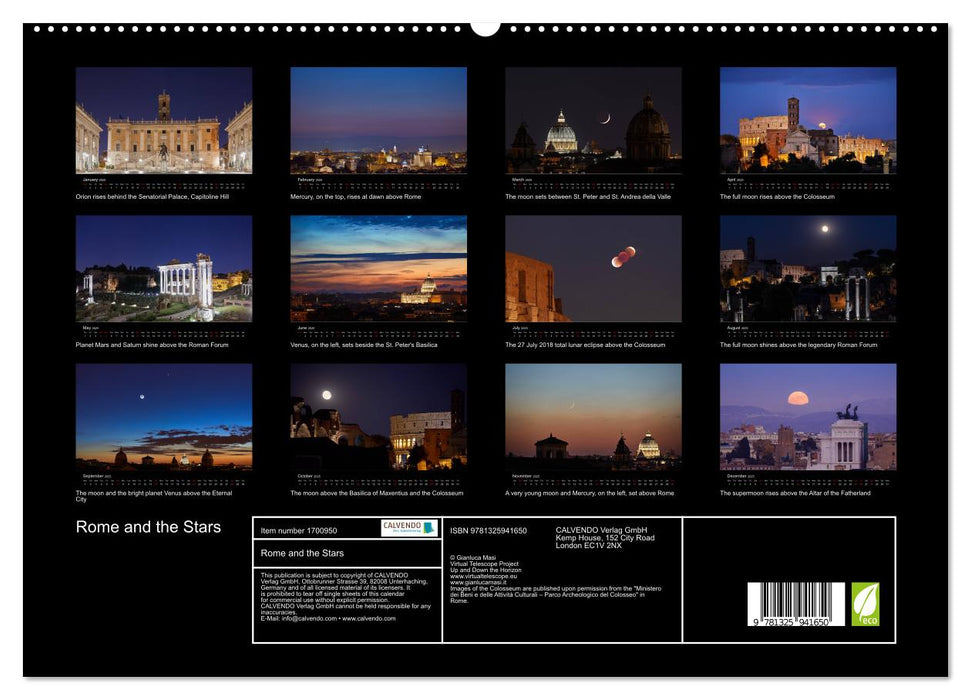 Rome and the Stars (CALVENDO Premium-Calendar 2025)