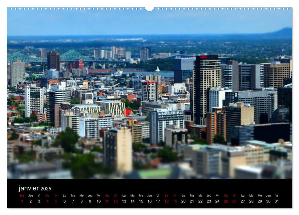 Couleurs pop sur Montréal (CALVENDO Calendrier supérieur 2025)