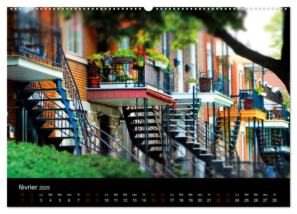 Couleurs pop sur Montréal (CALVENDO Calendrier supérieur 2025)