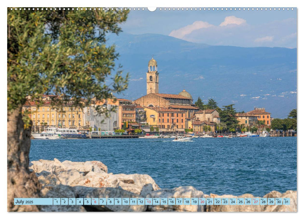 Lake Garda Mediterranean oasis in Northern Italy (CALVENDO Premium-Calendar 2025)