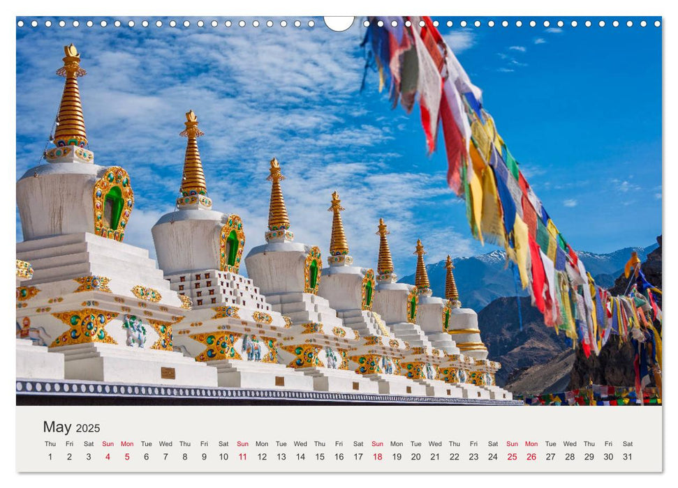 Buddhist Impressions of Ladakh (CALVENDO Monthly Calendar 2025)