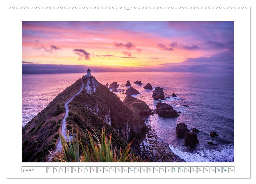 Phares de Nouvelle-Zélande (CALVENDO Calendrier supérieur 2025)