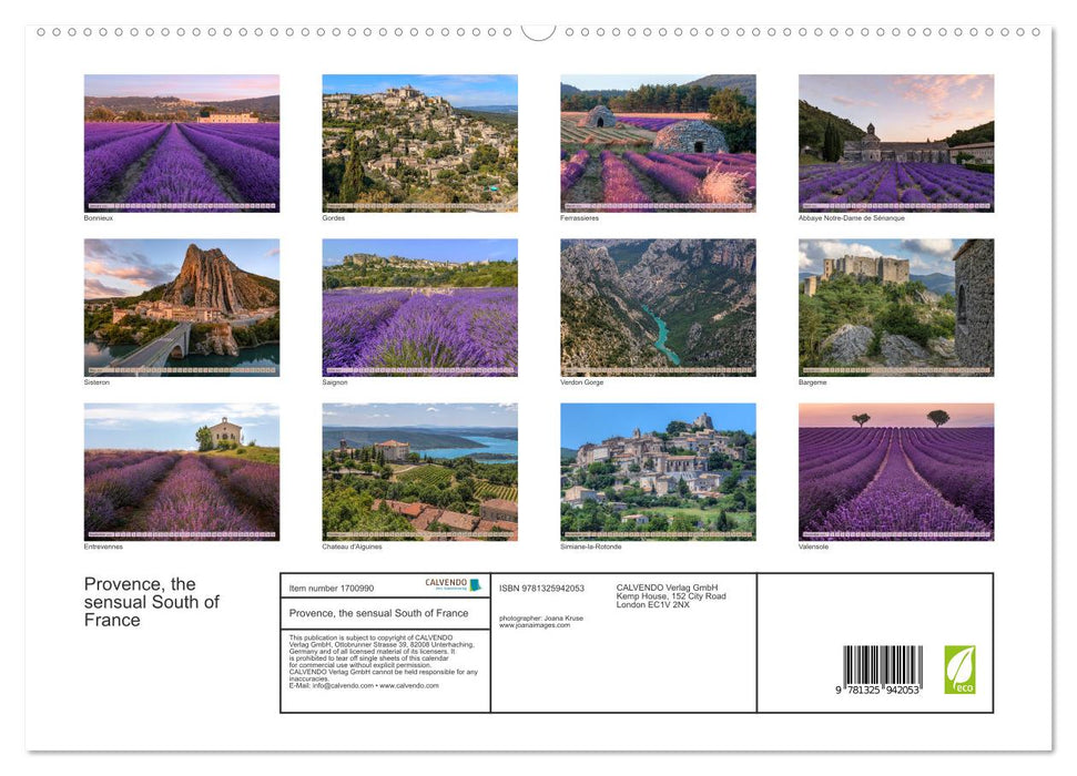 Provence, the sensual South of France (CALVENDO Premium-Calendar 2025)