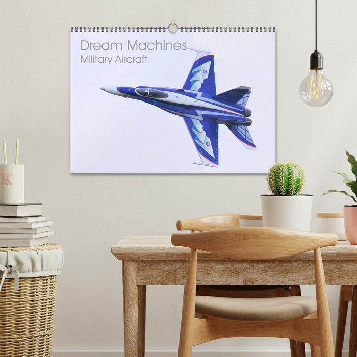 Dream Machines Military Aircraft (CALVENDO Monthly Calendar 2025)