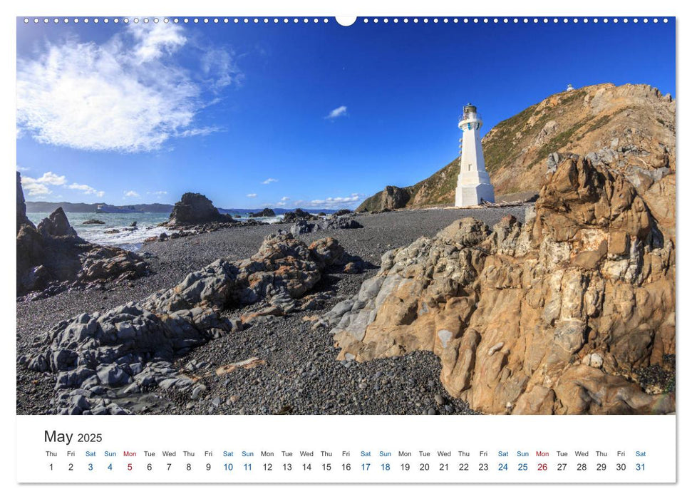 Lighthouses of New Zealand (CALVENDO Premium-Calendar 2025)