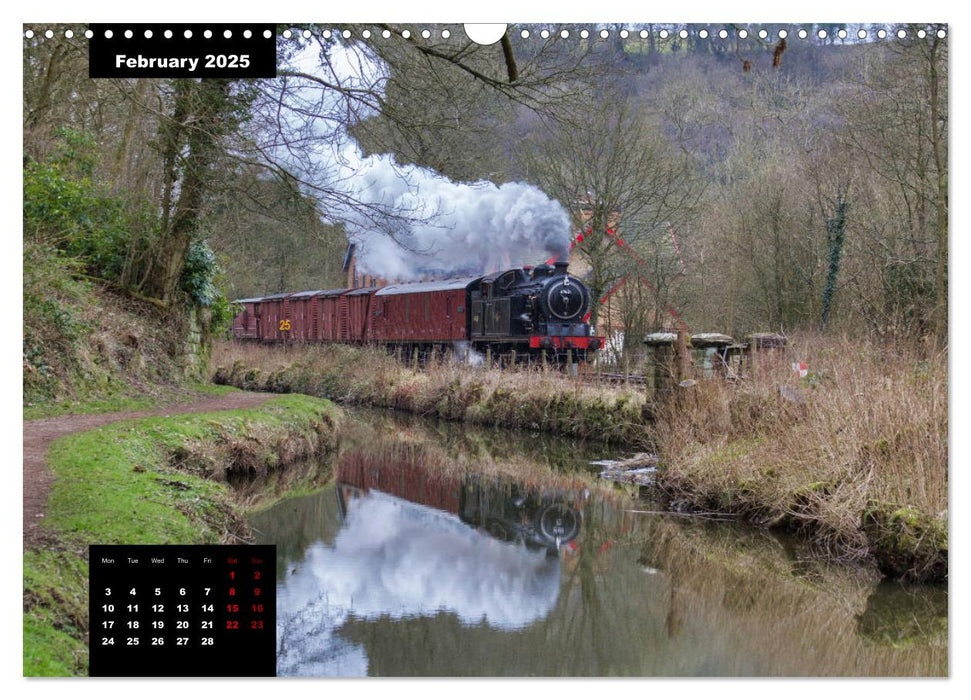 Assorted photographs of STEAM LOCOMOTIVES (CALVENDO Monthly Calendar 2025)