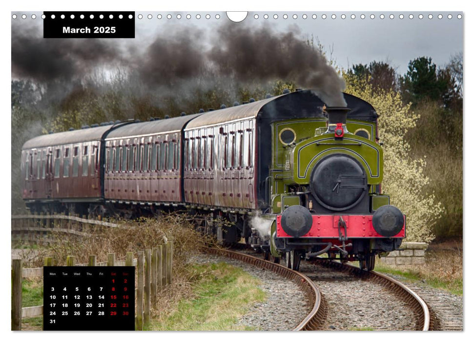 Assorted photographs of STEAM LOCOMOTIVES (CALVENDO Monthly Calendar 2025)