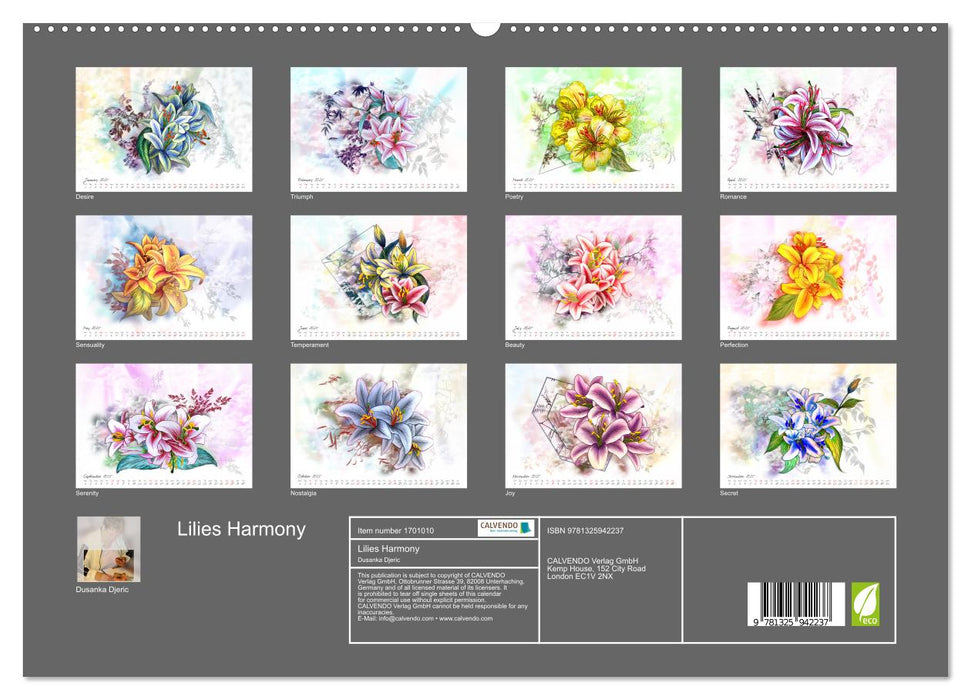 Lilies Harmony (CALVENDO Premium-Calendar 2025)