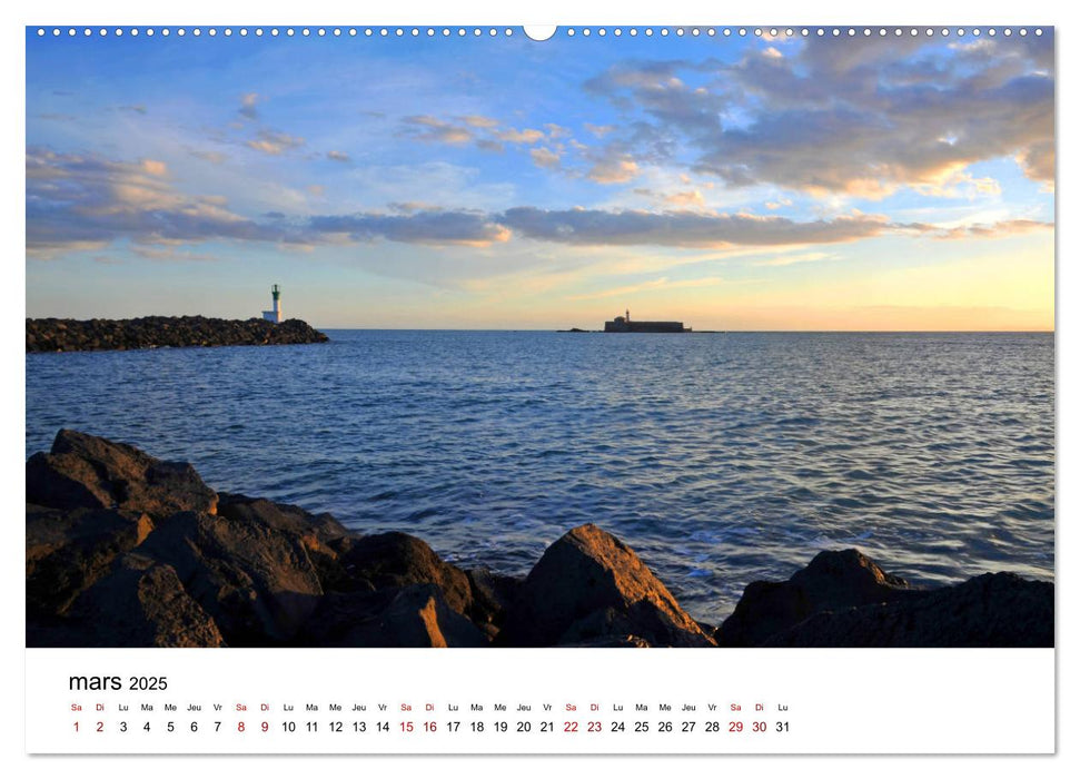 La mer d'Occitanie (CALVENDO Calendrier supérieur 2025)