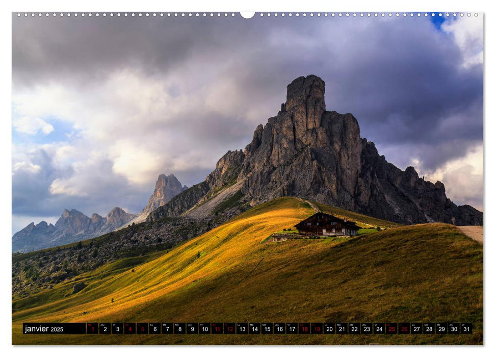 Beautés des Dolomites (CALVENDO Calendrier supérieur 2025)