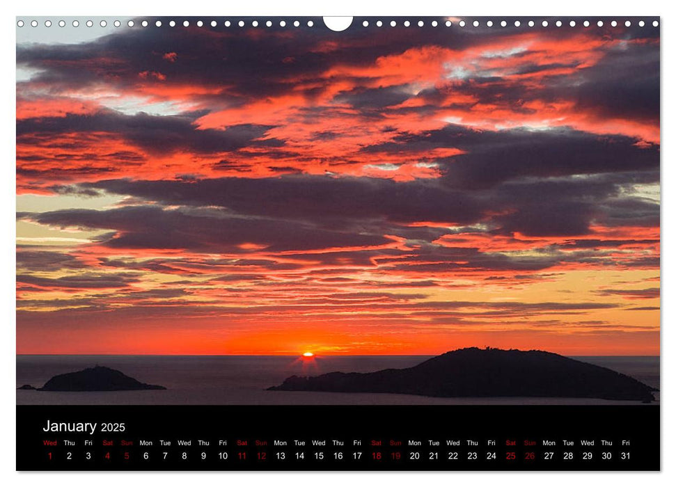 Perfect ending to a perfect day in Cinque Terre and Portovenere (CALVENDO Monthly Calendar 2025)