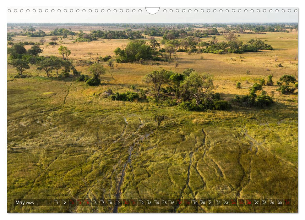 Botswana from above (CALVENDO Monthly Calendar 2025)