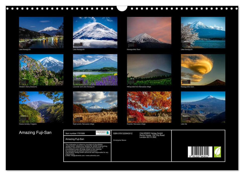 Amazing Fuji-San (CALVENDO Monthly Calendar 2025)