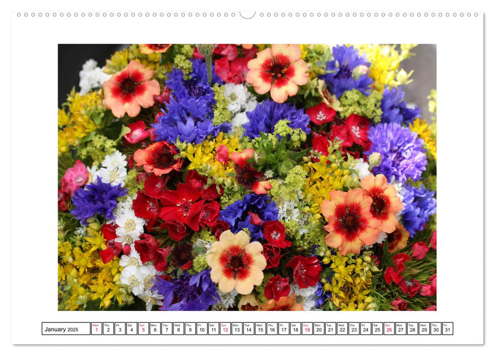 Impressing Sea of Flowers (CALVENDO Premium-Calendar 2025)