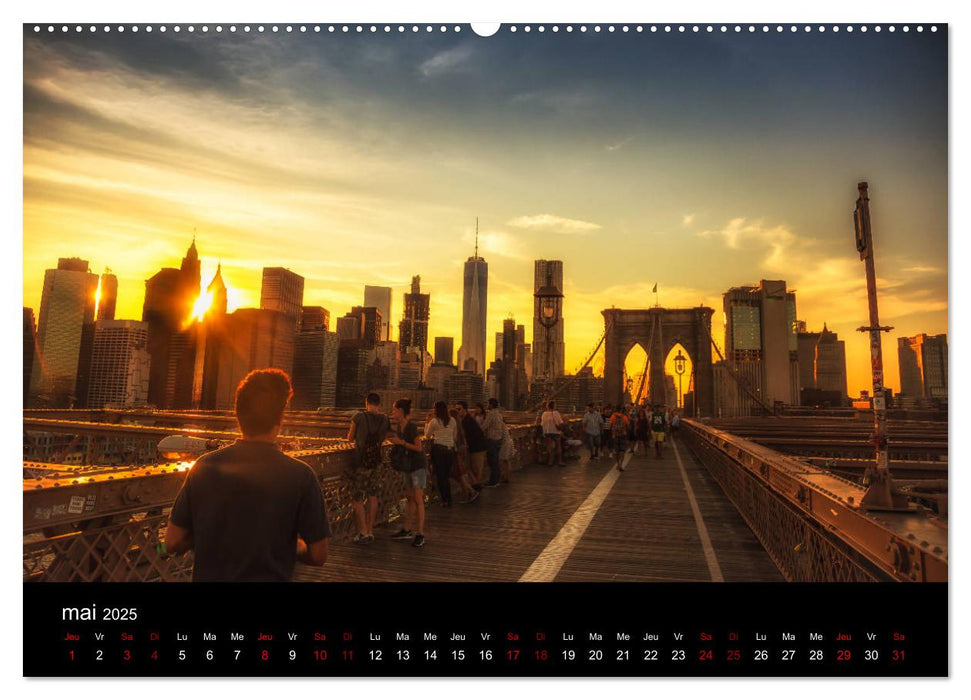 Balade New-Yorkaise, Manhattan (CALVENDO Calendrier supérieur 2025)