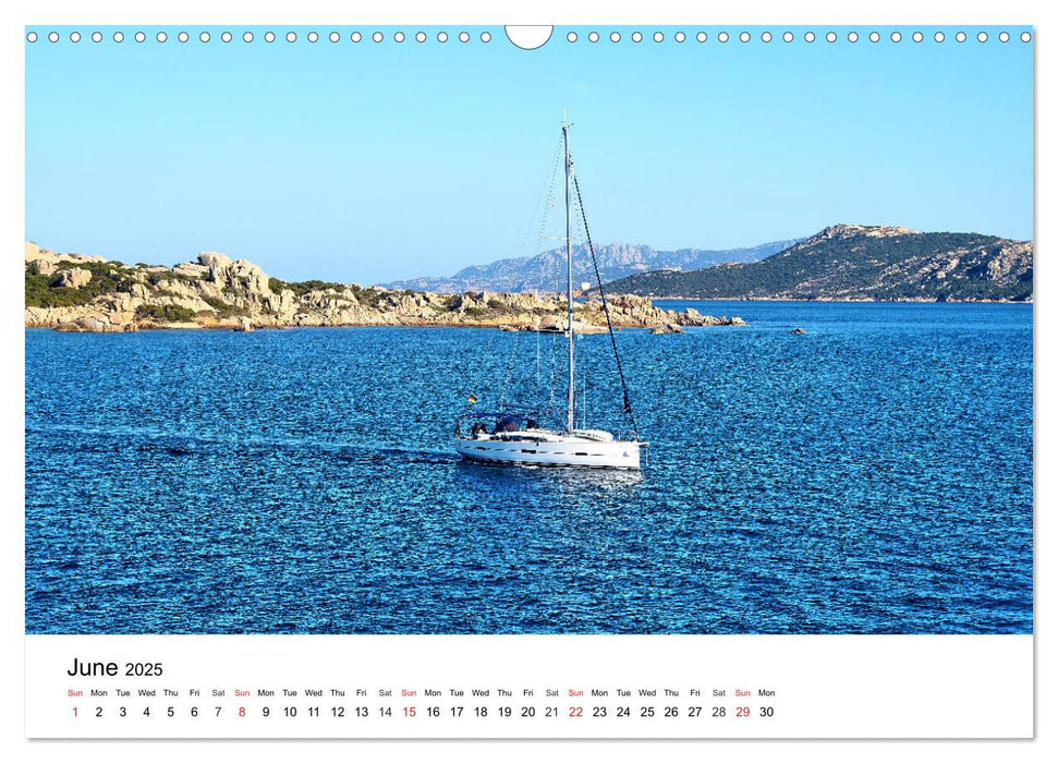 Bays of Sardinia (CALVENDO Monthly Calendar 2025)