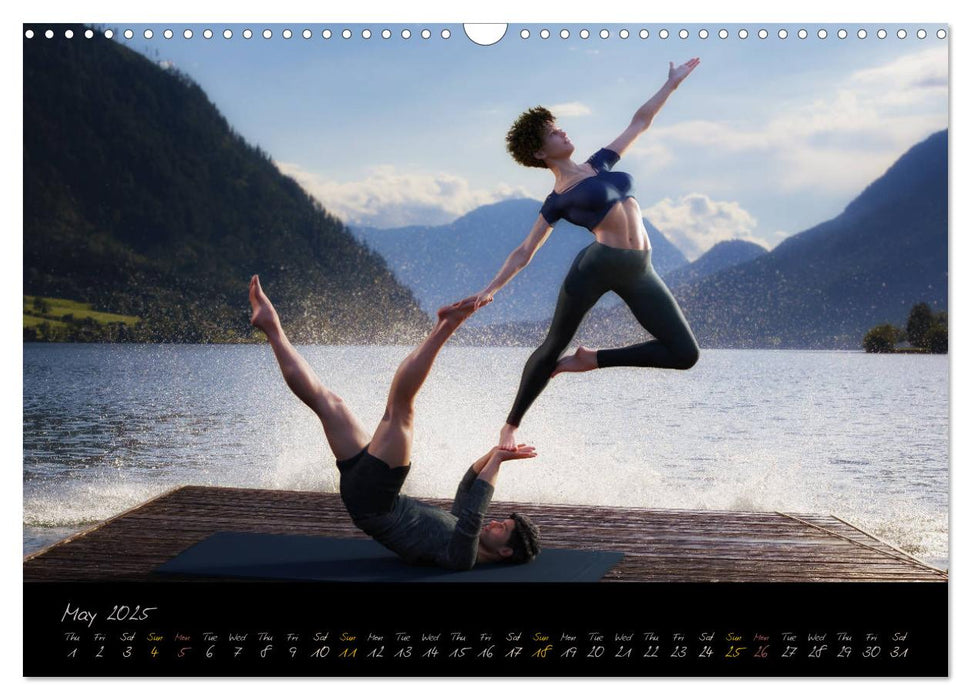 Yoga Couples - Harmony and Passion (CALVENDO Monthly Calendar 2025)