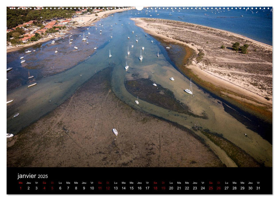 Les Ports du Bassin d'Arcachon (CALVENDO Calendrier supérieur 2025)