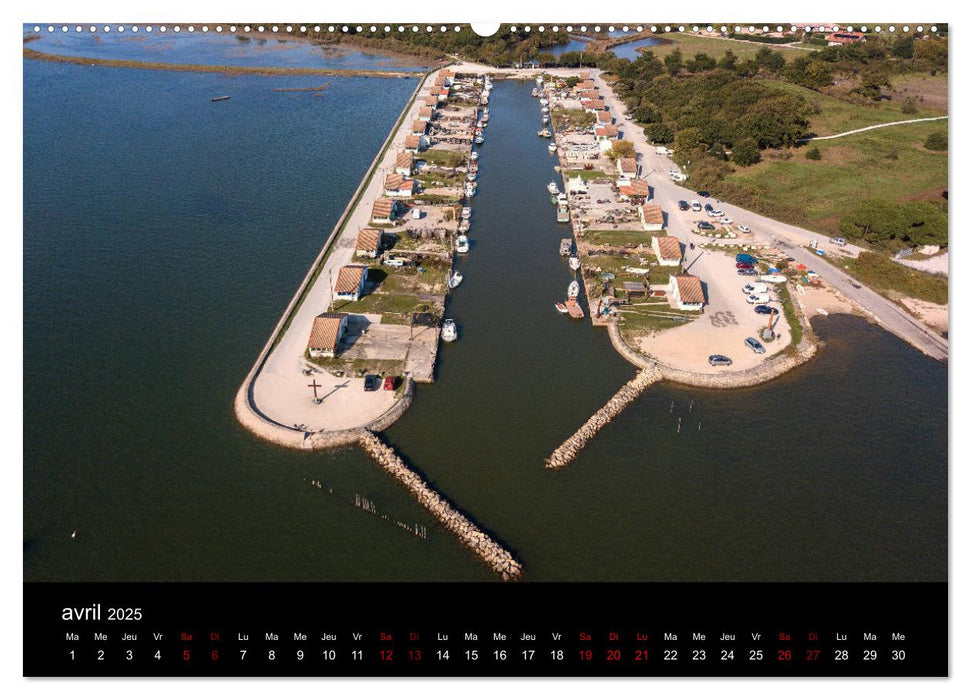 Les Ports du Bassin d'Arcachon (CALVENDO Calendrier supérieur 2025)