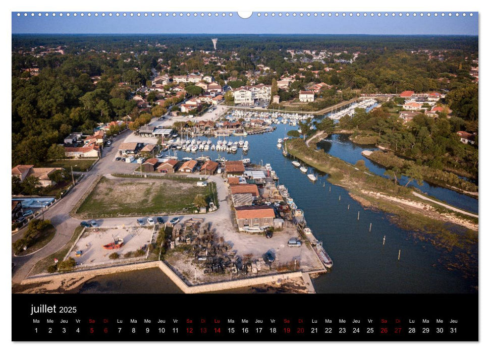 Les Ports du Bassin d'Arcachon (CALVENDO Calendrier supérieur 2025)