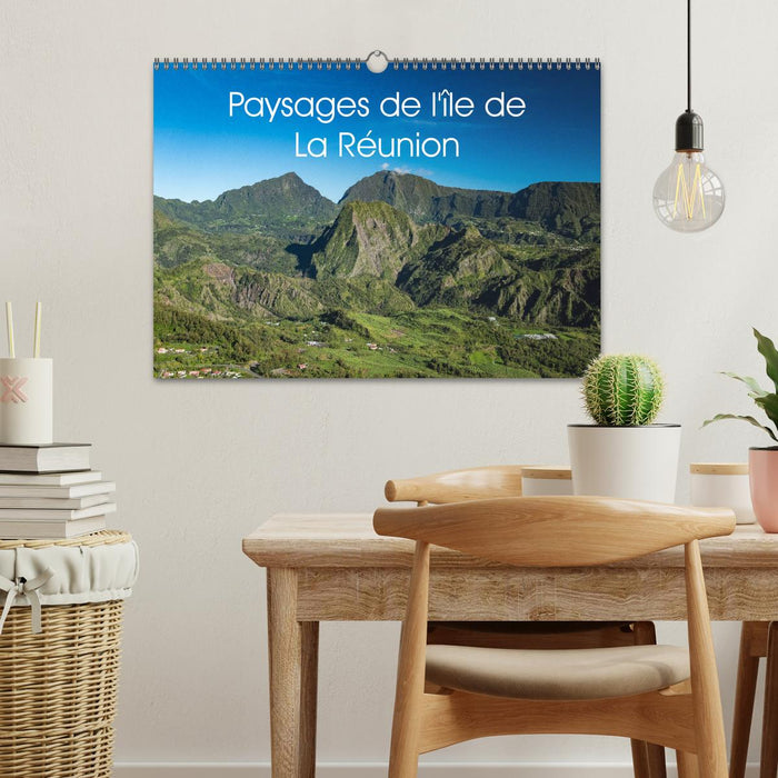 Paysages de l'île de La Réunion (CALVENDO Calendrier mensuel 2025)