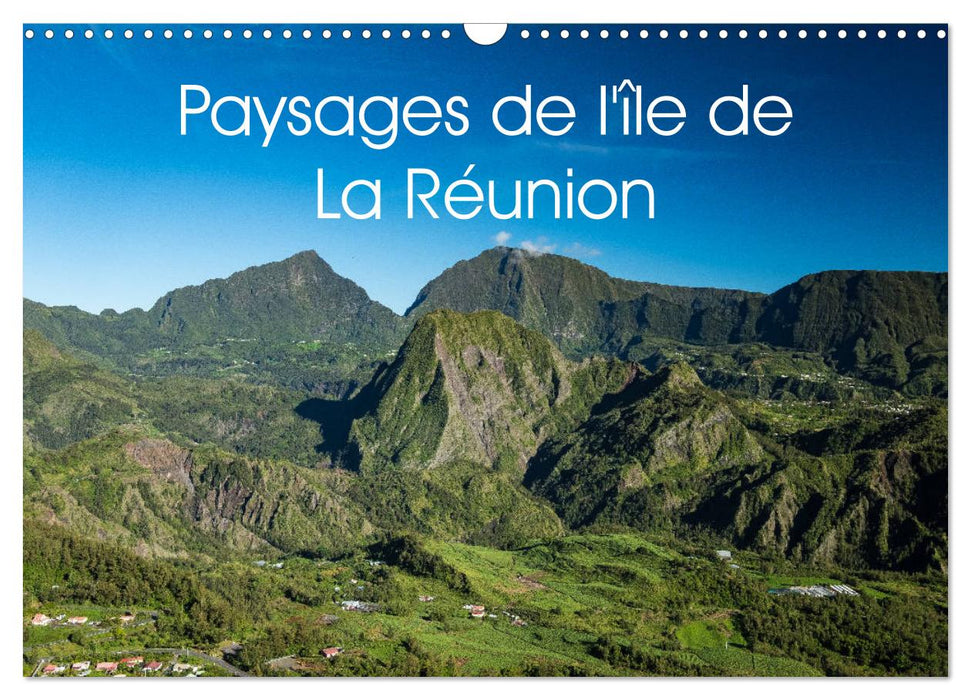 Paysages de l'île de La Réunion (CALVENDO Calendrier mensuel 2025)