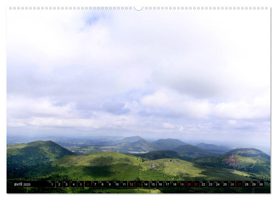 Paysages d'Auvergne (CALVENDO Calendrier supérieur 2025)