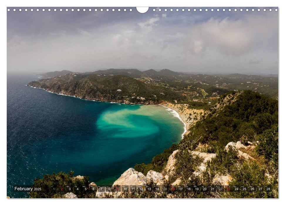 Ibiza, Coast, Bays and Beaches (CALVENDO Monthly Calendar 2025)