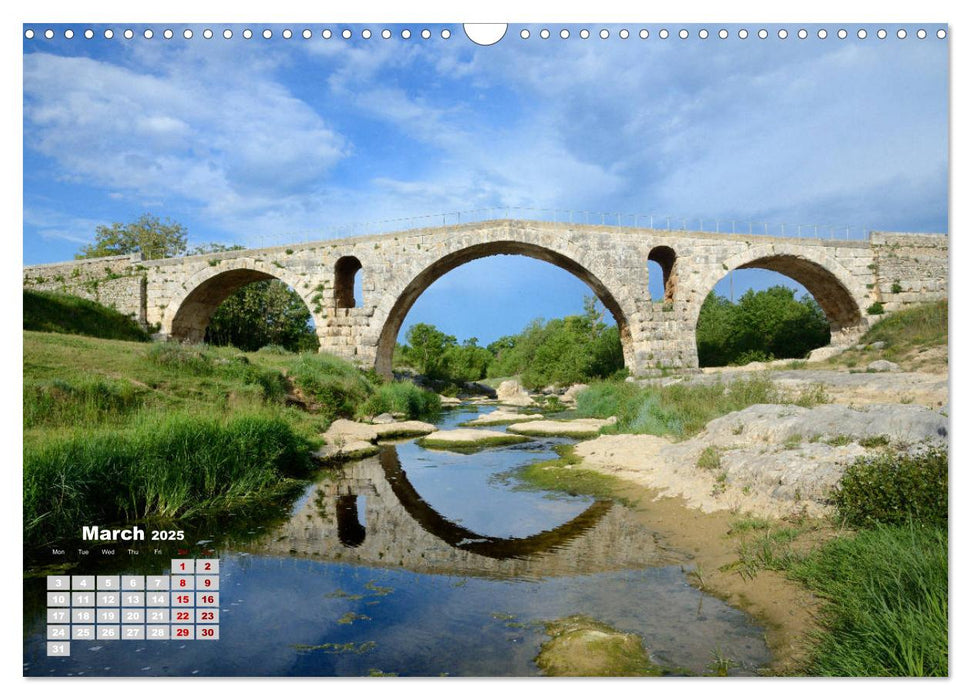 Roman Ruins of Provence (CALVENDO Monthly Calendar 2025)