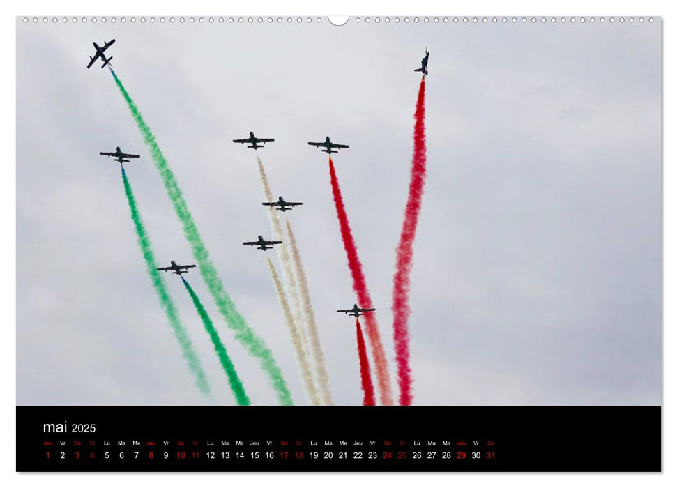 Les Frecce Tricolori (CALVENDO Calendrier supérieur 2025)