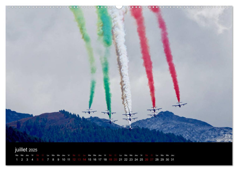 Les Frecce Tricolori (CALVENDO Calendrier supérieur 2025)