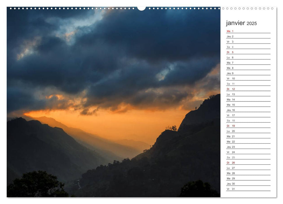 Sri Lanka, île de rêve (CALVENDO Calendrier supérieur 2025)