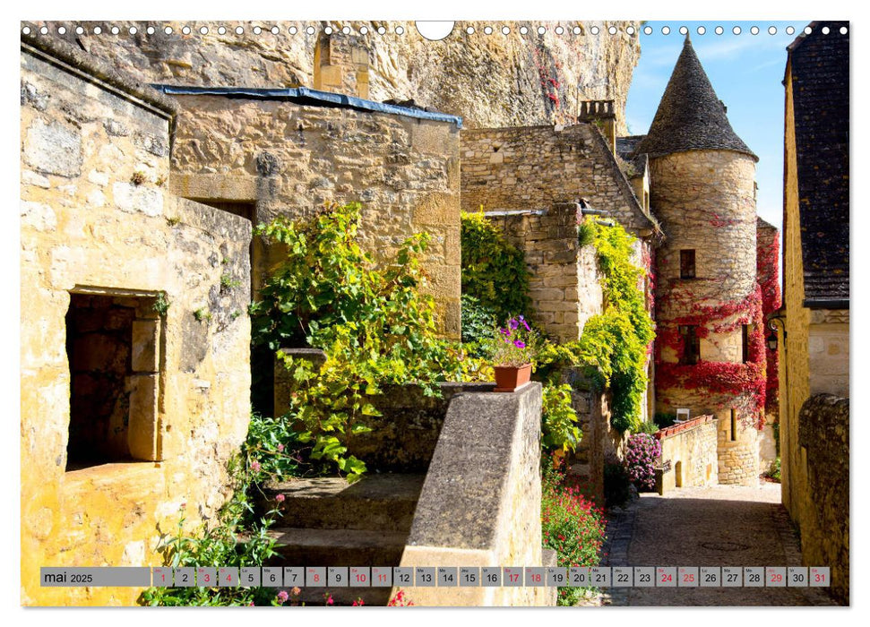 La beauté de la Dordogne – Ancienne et mystique (CALVENDO Calendrier mensuel 2025)