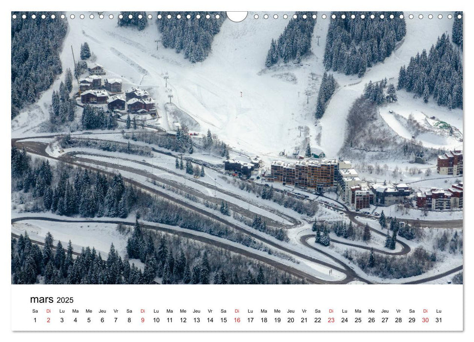 Le massif de Belledonne, vues sur les Alpes (CALVENDO Calendrier mensuel 2025)