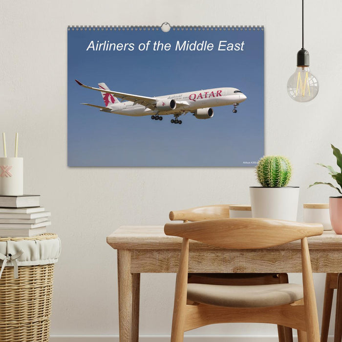 Airliners of the Middle East (CALVENDO Monthly Calendar 2025)