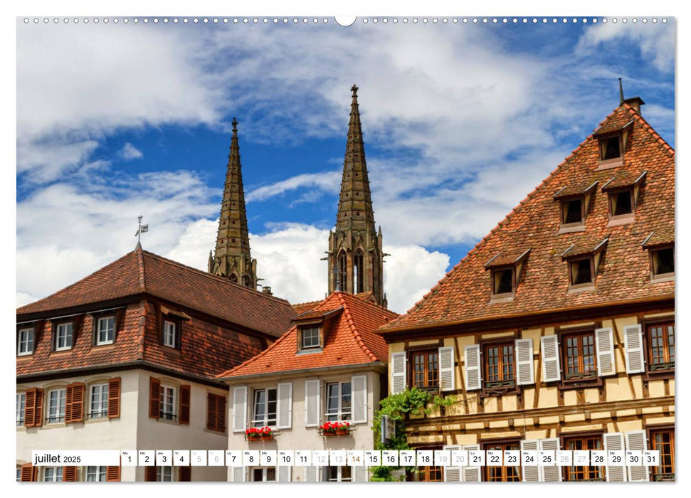 Alsace, magnifiques colombages (CALVENDO Calendrier supérieur 2025)